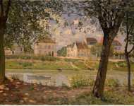 Sisley Alfred Villeneuve-la-Garenne Village on the Seine  - Hermitage